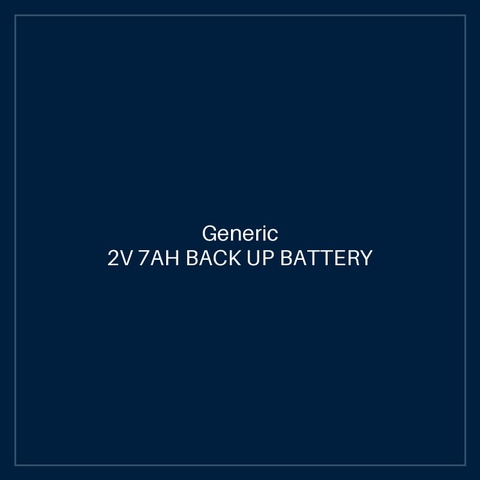 2V 7AH BACK UP BATTERY BACK UP BATTERY
