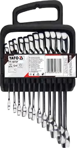 Combination ratchet wrench set