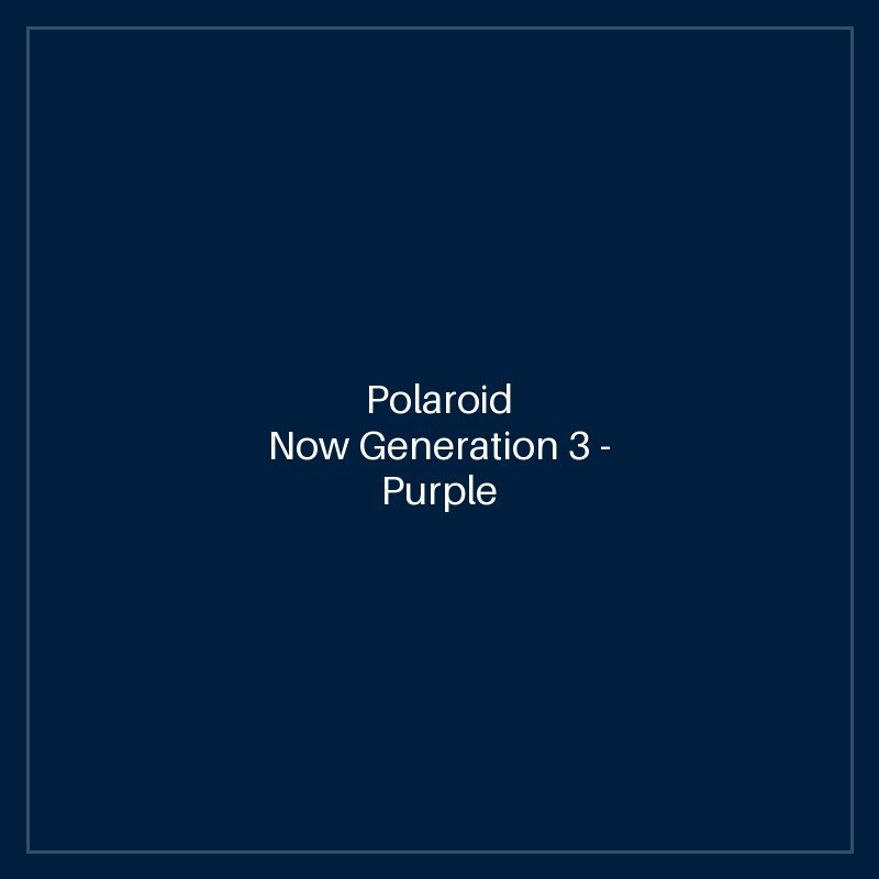 Polaroid Now Generation 3 - Purple