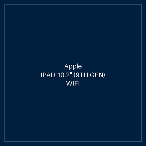 IPAD 10.2" (9TH GEN) WIFI 64GB - SILVER