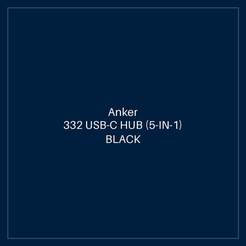 ANKER 332 USB-C HUB (5-IN-1) BLACK