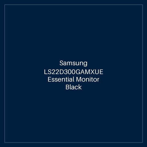 Samsung LS22D300GAMXUE Essential Monitor Black