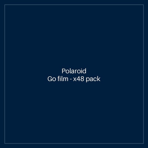 Polaroid Go film - x48 pack