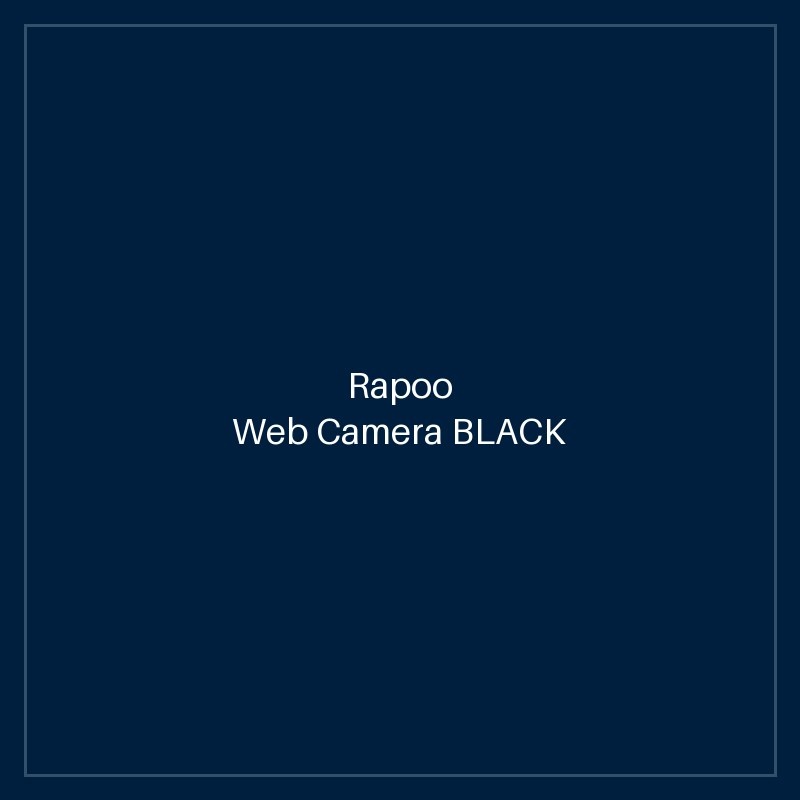 RAPOO Web Camera BLACK