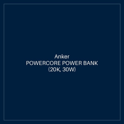 ANKER POWERCORE POWER BANK (20K, 30W) BLACK