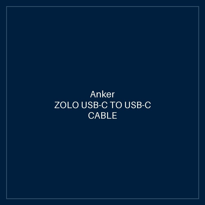 ANKER ZOLO USB-C TO USB-C CABLE (1M, 240W) WHITE (6FT)