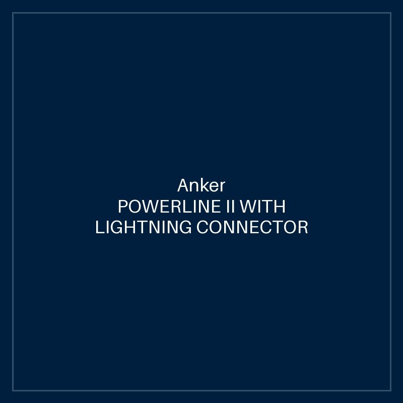 ANKER POWERLINE II WITH LIGHTNING CONNECTOR 3FT BLACK