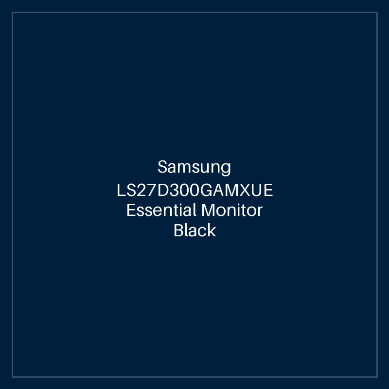 Samsung LS27D300GAMXUE Essential Monitor Black