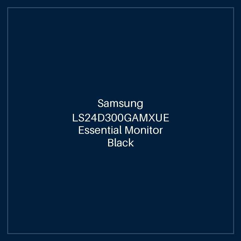 Samsung LS24D300GAMXUE Essential Monitor Black