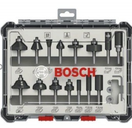 Bosch Routing: 6 Pcs Trim&Edging Set 8mm shank, 212 x 138 x 48.5 mm