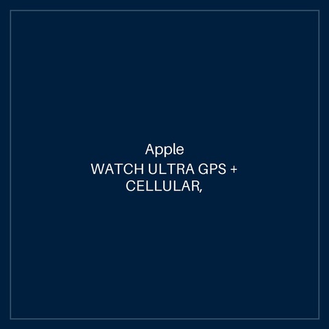 APPLE WATCH ULTRA GPS + CELLULAR, 49MM TITANIUM CASE WITH YELLOW OCEAN BAND