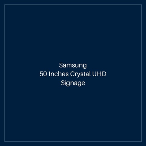 50 Inches Crystal UHD Signage QMC