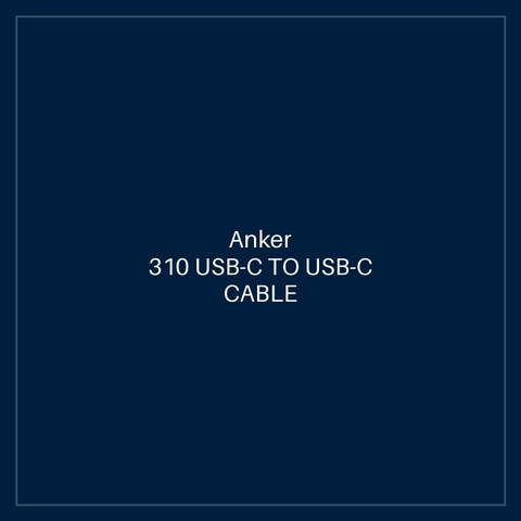 ANKER 310 USB-C TO USB-C CABLE (3FT,240W, BRAIDED) BLACK