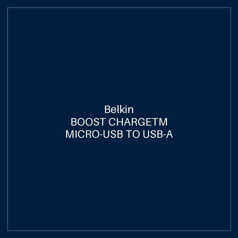 BELKIN BOOST CHARGETM MICRO-USB TO USB-A CABLE, 1M, BLACK