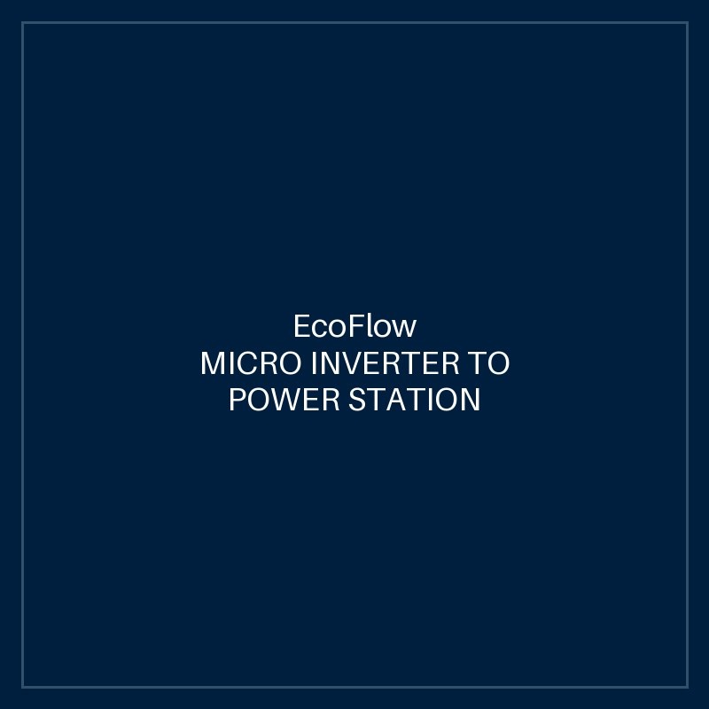 MICRO INVERTER TO POWER STATION CONNECTION CABLE - XT150 (0.4M) DELTA PRO CABLE