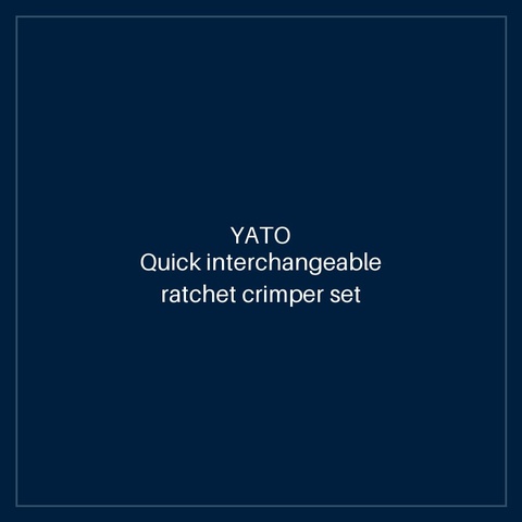 Quick interchangeable ratchet crimper set