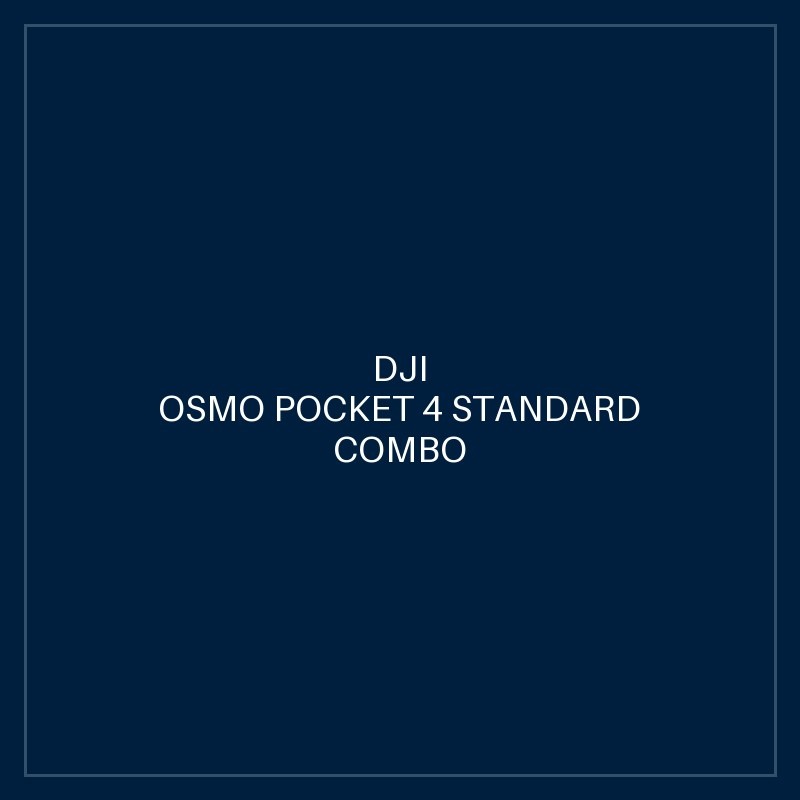 DJI OSMO POCKET 4 STANDARD COMBO