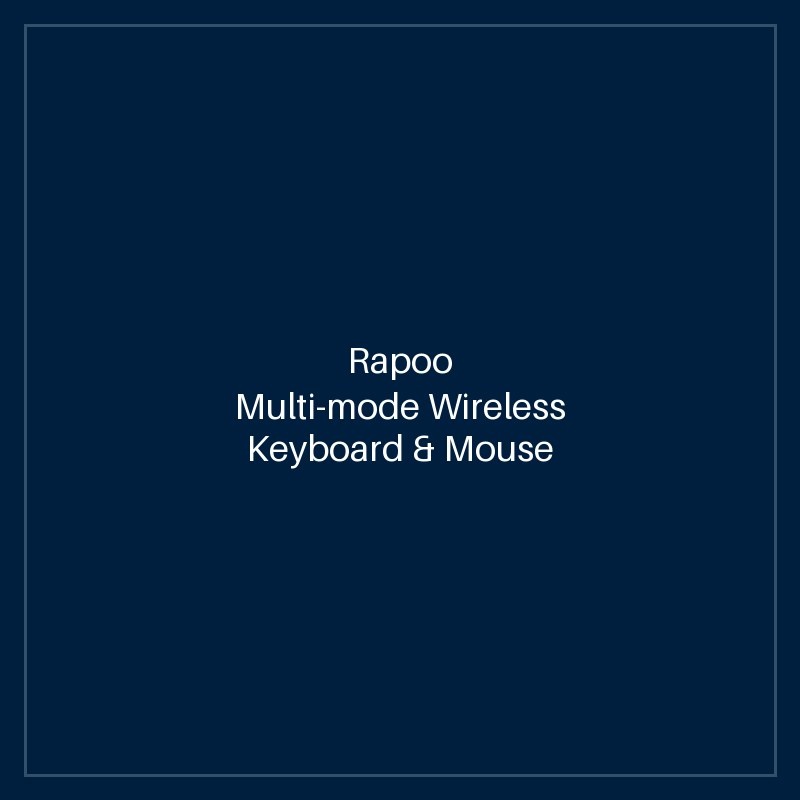RAPOO Multi-mode Wireless Keyboard & Mouse US_BLACK