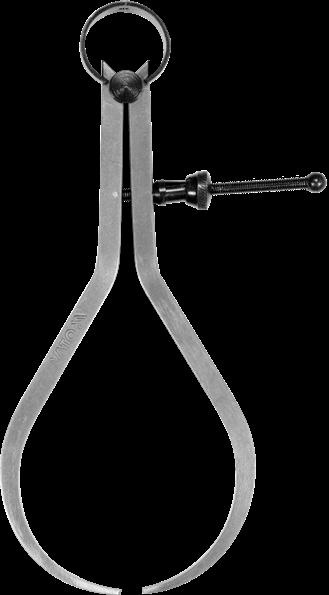Outside caliper with spring 150 mm