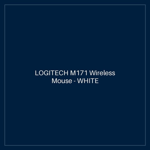 LOGITECH M171 Wireless Mouse - WHITE