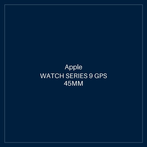 APPLE WATCH SERIES 9 GPS 45MM MIDNIGHT ALUMINIUM CASE WITH MIDNIGHT SPORT BAND - S/M