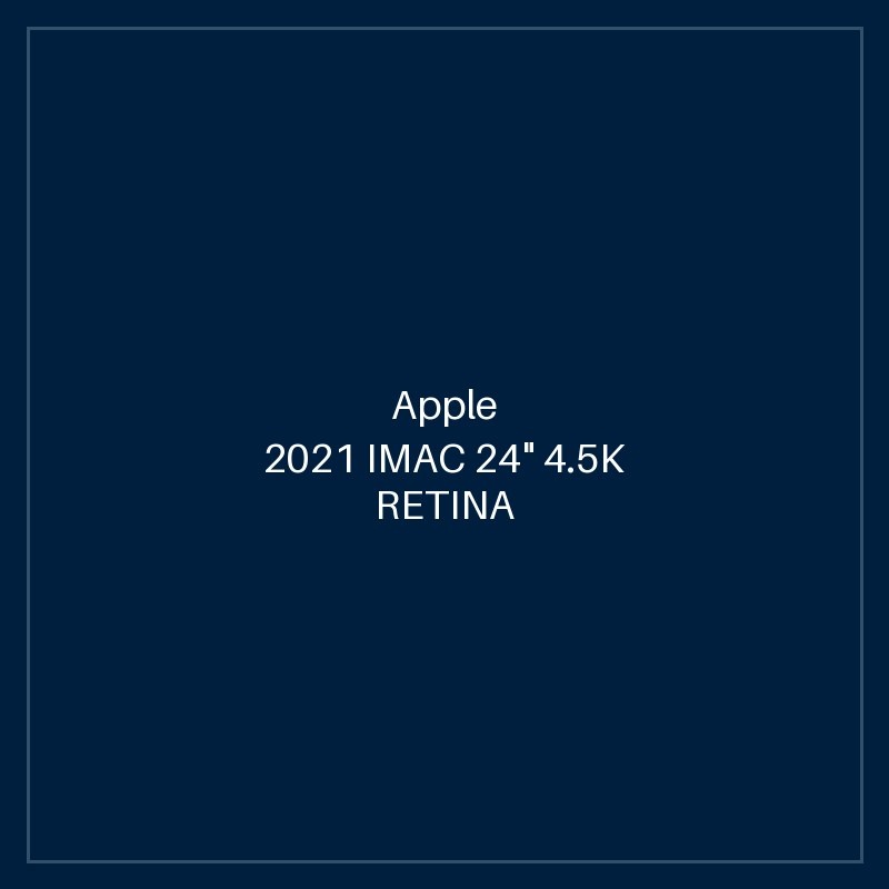 2021 IMAC 24" 4.5K RETINA M1 8CPU 8GPU 8GB SSD 256GB - PURPLE