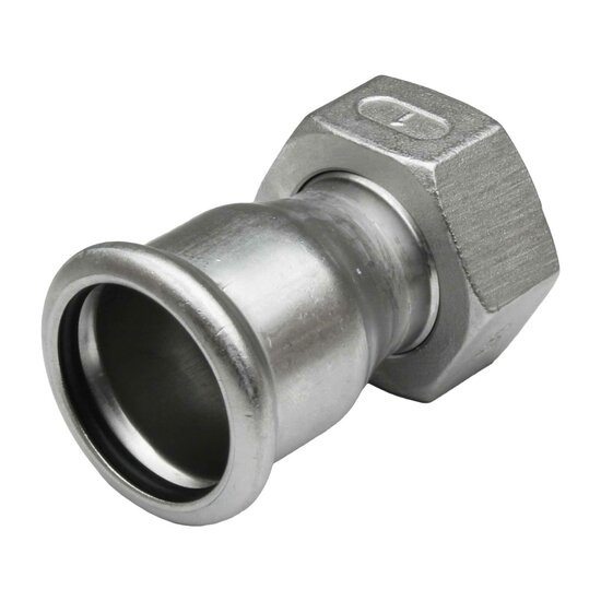 Two-Piece F Connector Stainless Steel 304 MT-Press