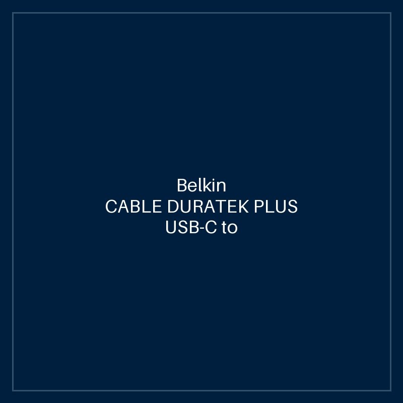 BELKIN CABLE DURATEK PLUS USB-C to USB-A WITH STRAP 1m - WHITE