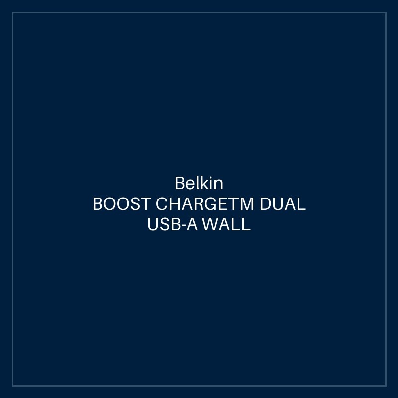 BELKIN BOOST CHARGETM DUAL USB-A WALL CHARGER 24W, WHITE