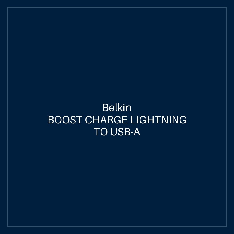 BELKIN BOOST CHARGE LIGHTNING TO USB-A CABLE (3.3', BLACK, 2-PACK)