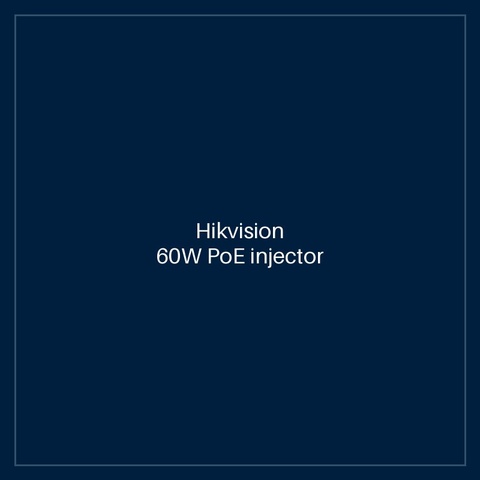 Hikvision 60W PoE injector