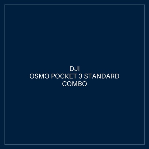 DJI OSMO POCKET 3 STANDARD COMBO
