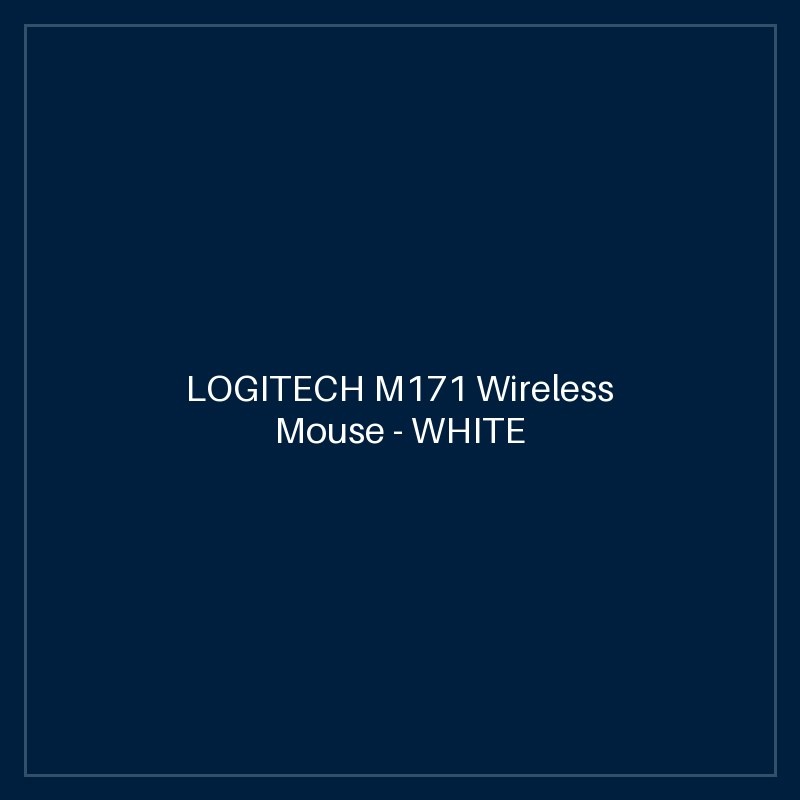 LOGITECH M171 Wireless Mouse - WHITE