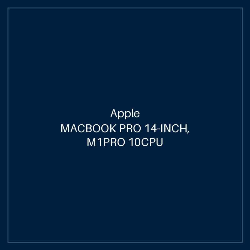 MACBOOK PRO 14-INCH, M1PRO 10CPU 16GPU 16GB SSD 1TB - SPACE GREY