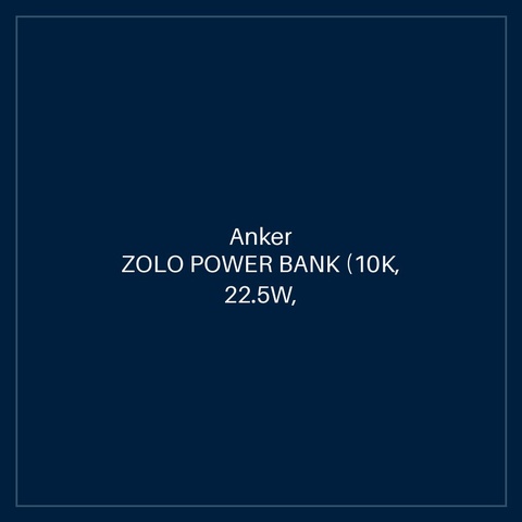 ANKER ZOLO POWER BANK (10K, 22.5W, BUILT-IN USB-C CABLE) BLACK