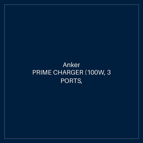 ANKER PRIME CHARGER (100W, 3 PORTS, GANPRIME) SILVER