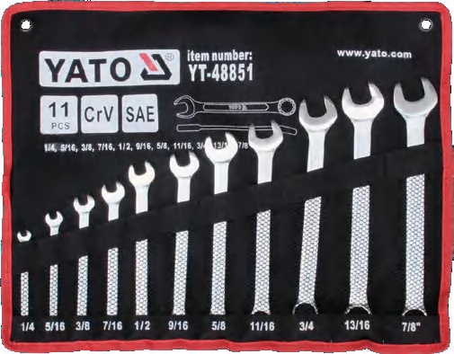 Combination spanner set