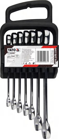 Combination ratchet wrench set