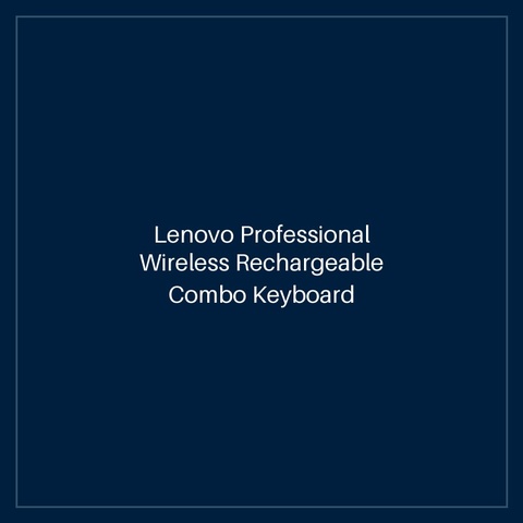 Lenovo Professional Wireless Rechargeable Combo Keyboard and Mouse-UK English