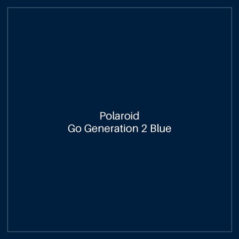 Polaroid Go Generation 2 Blue