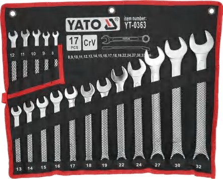 Combination spanner set