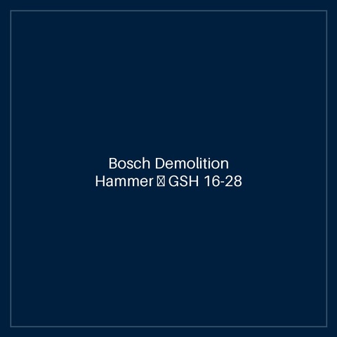 Bosch Demolition Hammer — GSH 16-28
