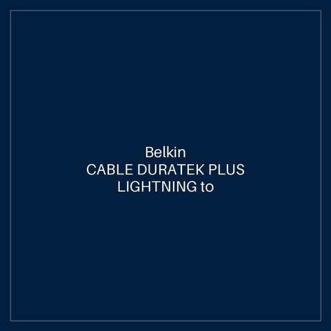 BELKIN CABLE DURATEK PLUS LIGHTNING to USB-A WITH STRAP 1m - BLACK