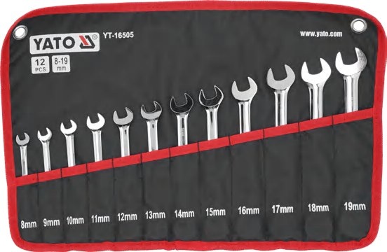 Combination ratchet wrench set