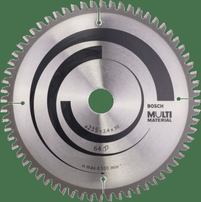 Bosch Circular Saw Blades: Multi Material, 190 mm x 30 mm x 2,4mm, 54T