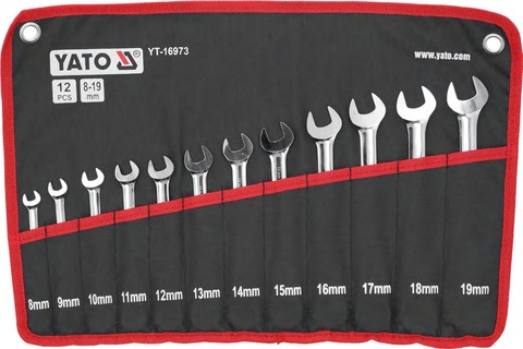 Flexible ratchet combination wrench set