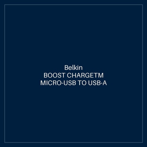 BELKIN BOOST CHARGETM MICRO-USB TO USB-A CABLE, 1M, BLACK