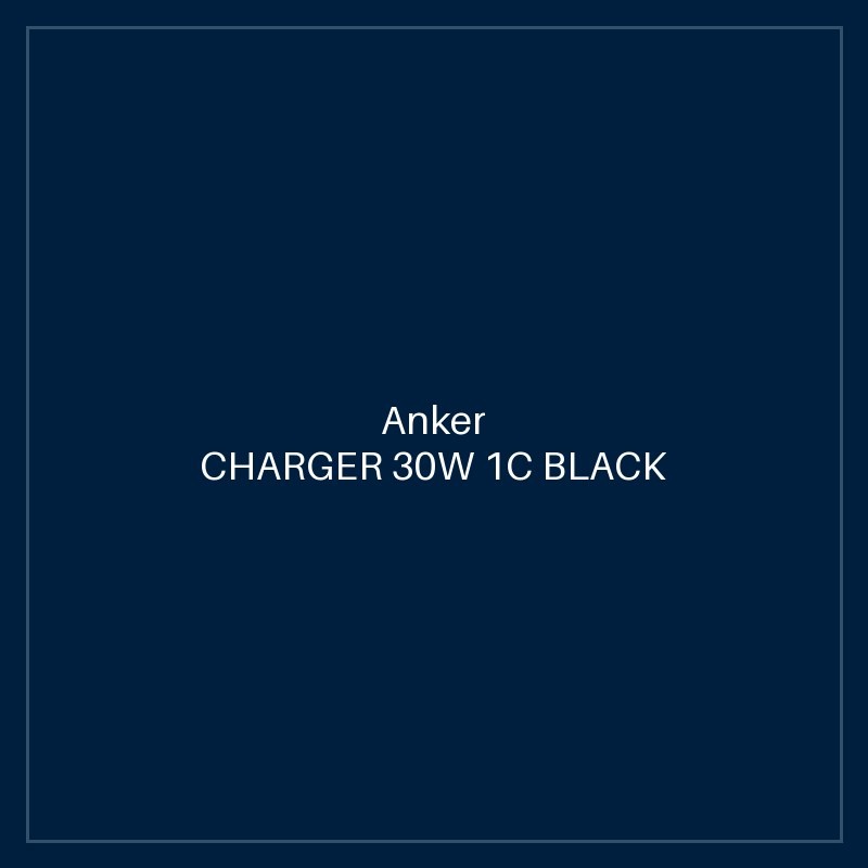 ANKER CHARGER 30W 1C BLACK