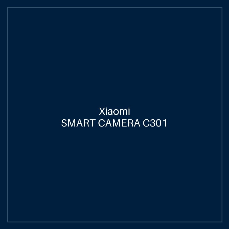 XIAOMI SMART CAMERA C301