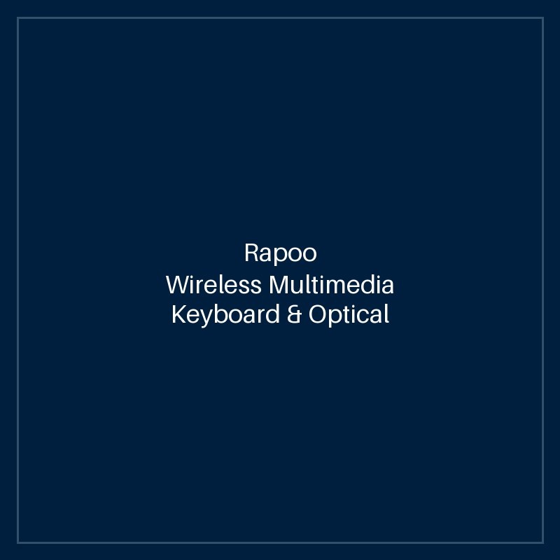 RAPOO Wireless Multimedia Keyboard & Optical Mouse US_BLACK